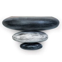 Grå LITICA væglampe med imiterede sten