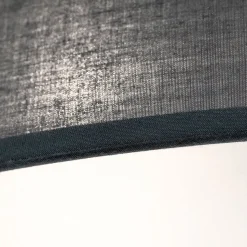 Grå loftlampe Ufo med lærredsskærm