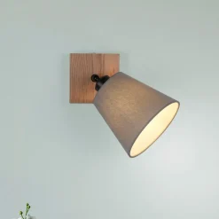 Grøn Michel vægspot med stofskærm