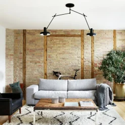 GRUPA Arigato loftslampe 2-lys 70 cm sort