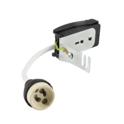 GU10 fatning med afstandsstykke, hvid, kabel 10 cm max. 35 W