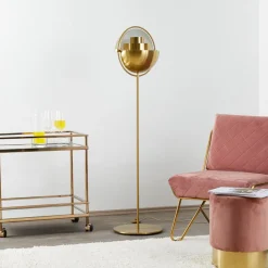 GUBI Multi-Lite gulvlampe, højde 148 cm, messing/messing