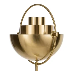 GUBI Multi-Lite gulvlampe, højde 148 cm, messing/messing