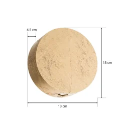 Guldskinnende LED væglampe Sunny