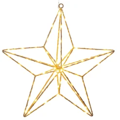 Guldstjerne LED-dekorationslampe 37x36 cm