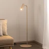 Gulvlampe Axion, beige, højde 115 cm, stål