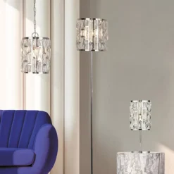 Gulvlampe Bijou med krystaller