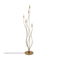 Gulvlampe Bonibon 13237 guldfarvet metal højde 160 cm 5 lyskilder.