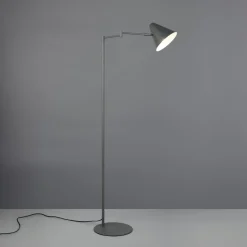 Gulvlampe Cosima, antracit, højde 126 cm, metal