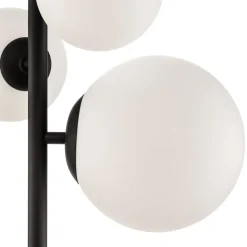 Gulvlampe Dione, 4 lyskilder, sort