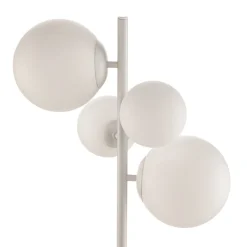 Gulvlampe Dione, 4 lyskilder, hvid