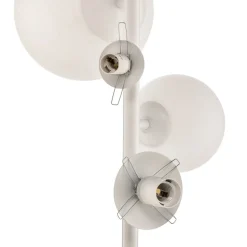 Gulvlampe Dione, 4 lyskilder, hvid