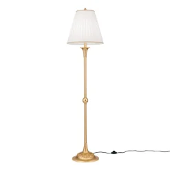 Gulvlampe Donata med plisséskærm