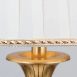 Gulvlampe Donata med plisséskærm