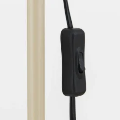 Gulvlampe Dotty, khaki, højde 145 cm, fleksibel arm, GU10