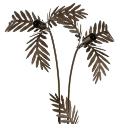Gulvlampe Dubai i bladlook, 2 lyskilder, bronze