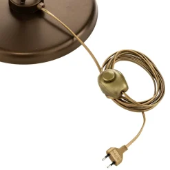 Gulvlampe Dubai i bladlook, 2 lyskilder, bronze