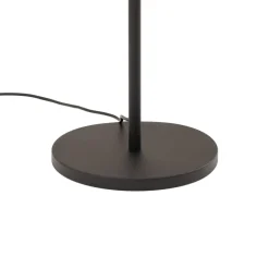 Gulvlampe Faze, sort, glas, højde 130 cm, 4 lyskilder, E27