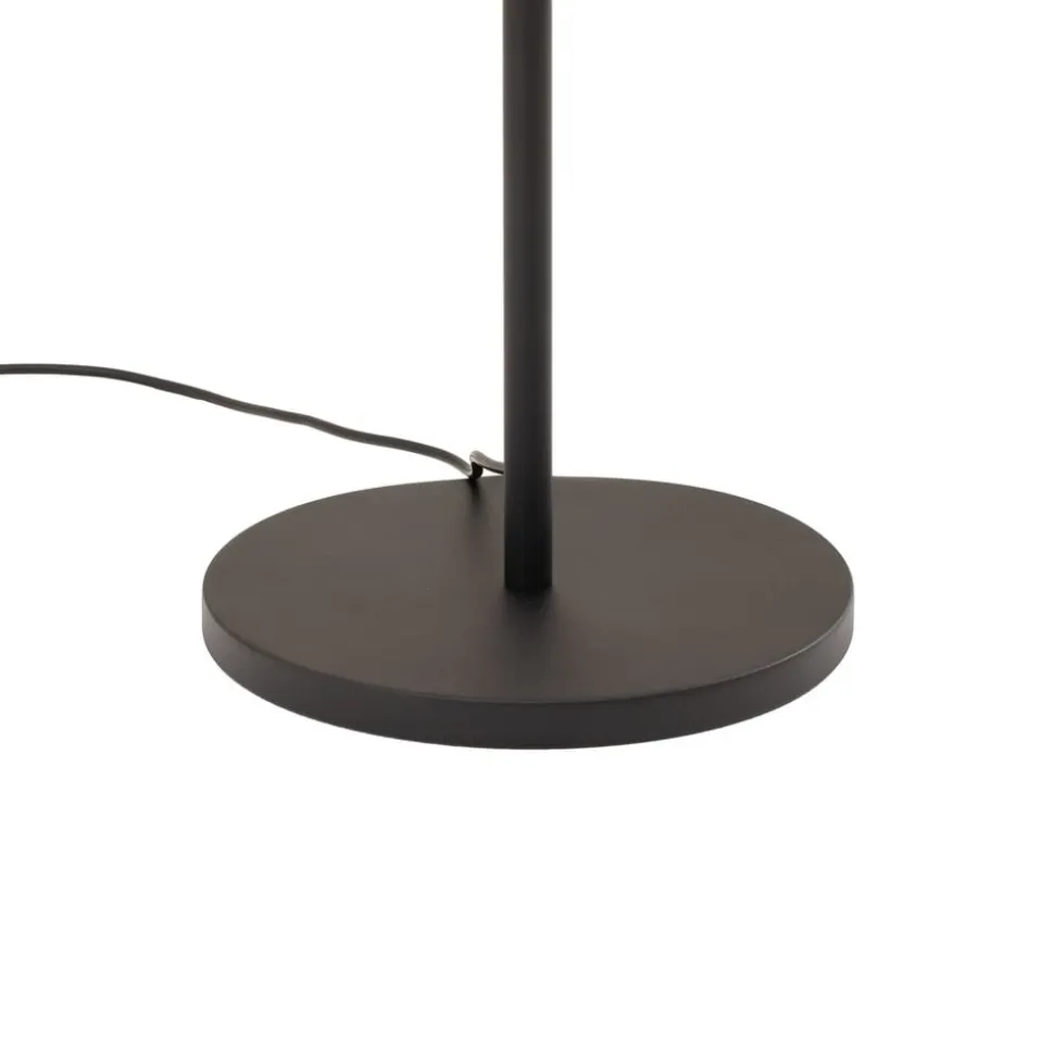 Gulvlampe Faze, sort, glas, højde 130 cm, 4 lyskilder, E27