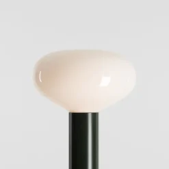 Gulvlampe Flo, grøn, højde 138 cm, 1 lyskilde, glas