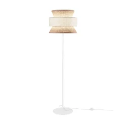 Gulvlampe Gazebo, natur/beige, højde 147 cm, rattan/stof