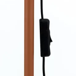 Gulvlampe Gili, stål, koralrød, højde 150 cm, E27