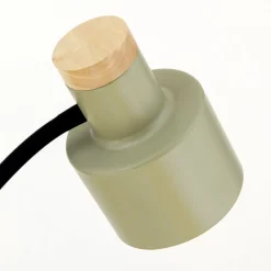 Gulvlampe Gili, stål, lysegrøn, højde 150 cm, E27