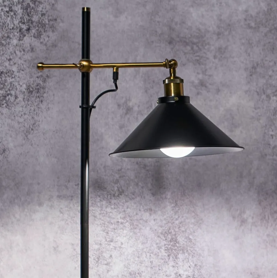 Gulvlampe Lenius med bevægelig skærm