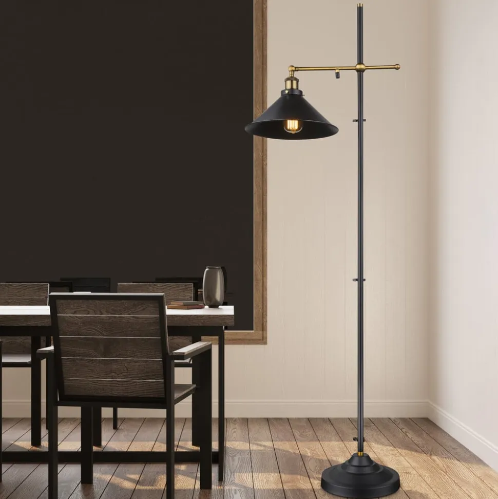 Gulvlampe Lenius med bevægelig skærm