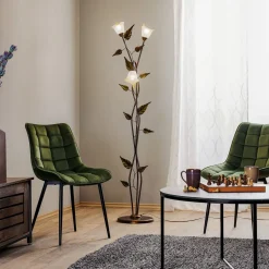 Gulvlampe Miranda i florentinsk stil, bronze