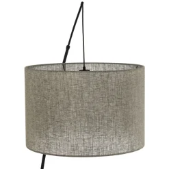 Gulvlampe Moby Green med tekstilskærm