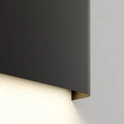 Haga væglampe, grafit, metal, G9, op/ned, 25,5 cm bred