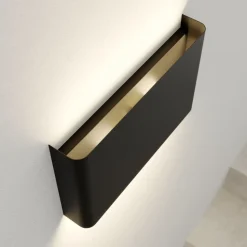 Haga væglampe, grafit, metal, G9, op/ned, 25,5 cm bred