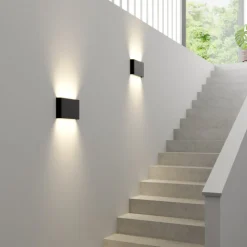 Haga væglampe, grafit, metal, G9, op/ned, 25,5 cm bred