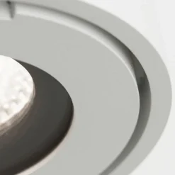 Harvey udendørs spotlampe, hvid, Ø 10 cm, trykstøbt aluminium