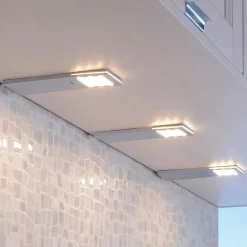 Helena LED-møbellampe, 19 x 7 cm, sæt med 3, sensor, metal