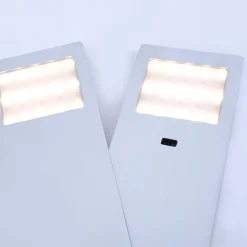 Helena LED-møbellampe, 19 x 7 cm, sæt med 2, sensor, metal