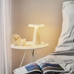 Helestra Bax bordlampe med touchdæmper, hvid