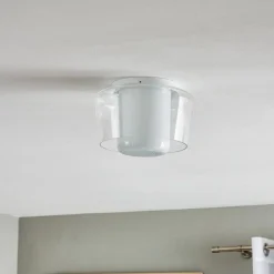 Helestra Canio loftlampe i glas, klar udvendig
