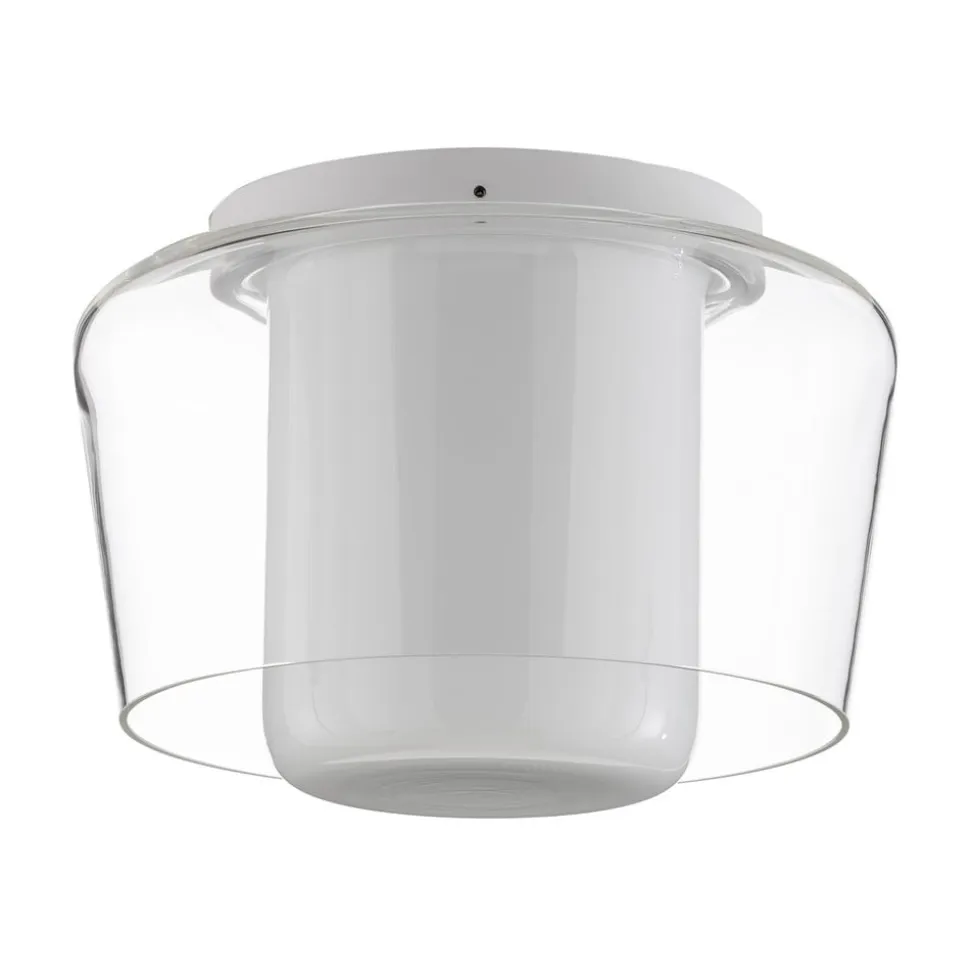 Helestra Canio loftlampe i glas, klar udvendig