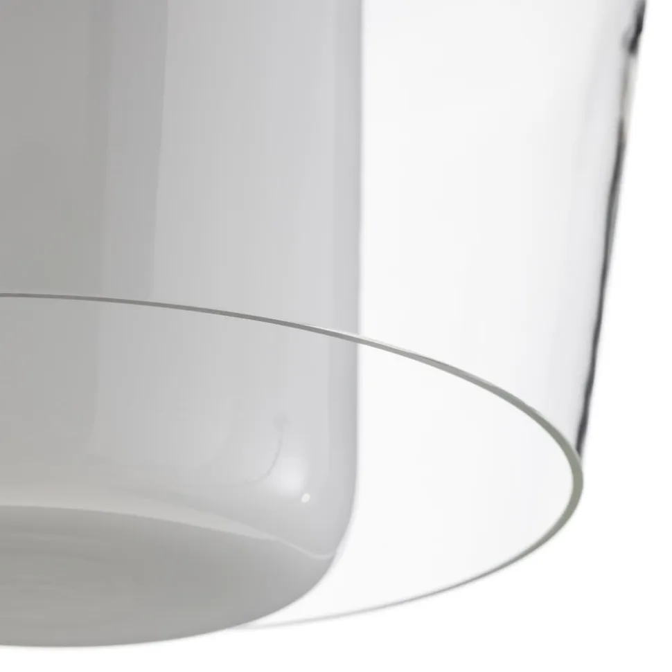 Helestra Canio loftlampe i glas, klar udvendig