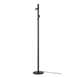 Helestra Coni LED-gulvlampe 2 spots 160cm sort