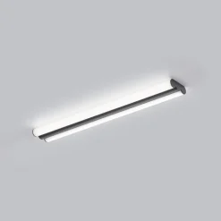 Helestra LED-spejllampe LOOM, længde 60 cm, sort, IP44