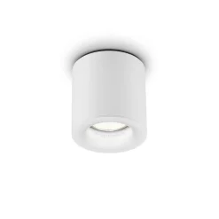 Helestra Lot udendørs loftlampe, IP65, hvid