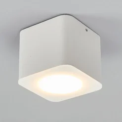 Helestra Oso LED-loftspot, kantet, hvid mat