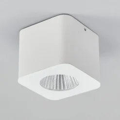 Helestra Oso LED-loftspot, kantet, hvid mat