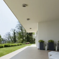 Helestra Say LED udendørs loftlampe grafit Ø23cm