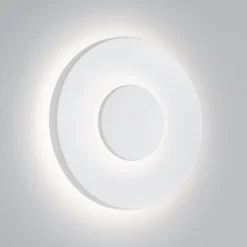 Helestra udendørs LED-væglampe BUD, dæmpbar, hvid, IP65