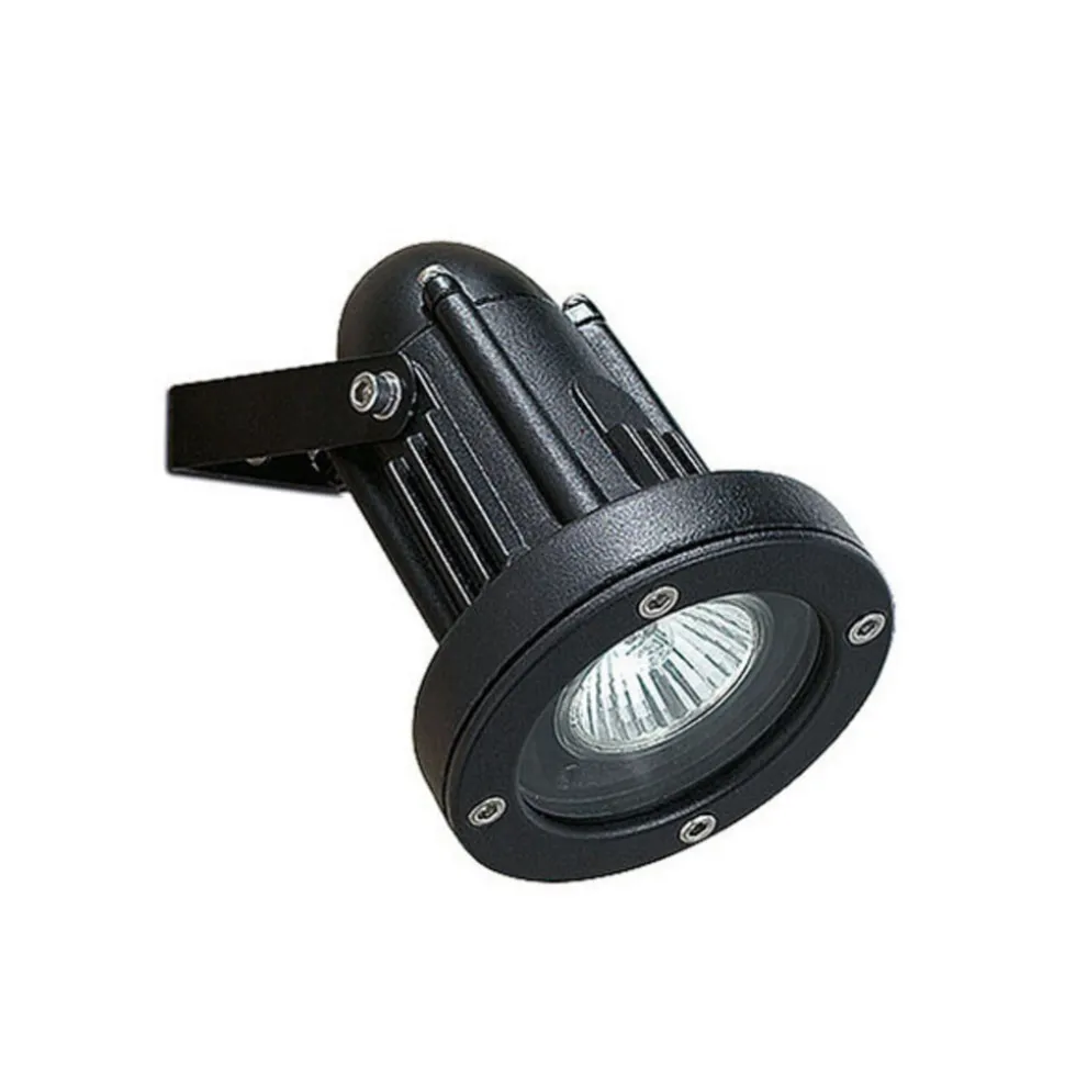 Helio robust drejbar udendørsspot, sort