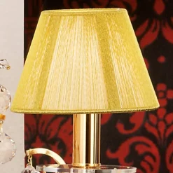 Henrivende tekstil væglampe Krystaldesign